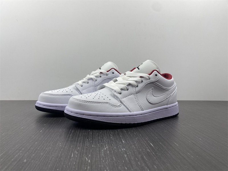 Air Jordan 1 Low GS "White/Red" 553560-164