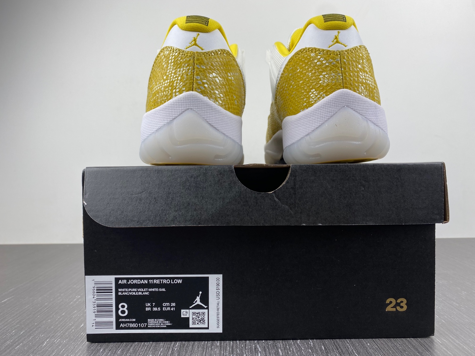 Air Jordan 11 Low  “Yellow Snakeskin” AH7860-107