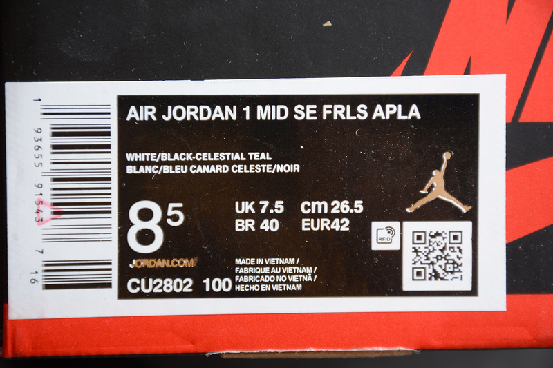 Air Jordan 1 Mid "Facetasm - Fearless" CU2802-100