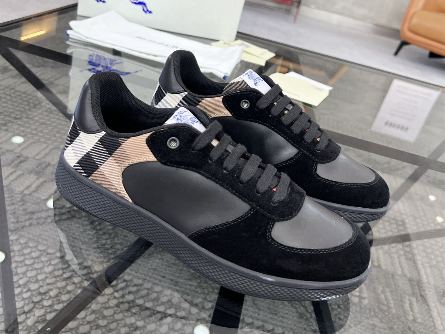 Burberry Check Terrace Sneakers