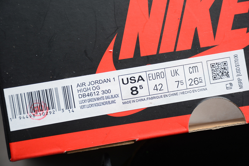 Air Jordan 1 High Lucky Green Boston DB4612-300