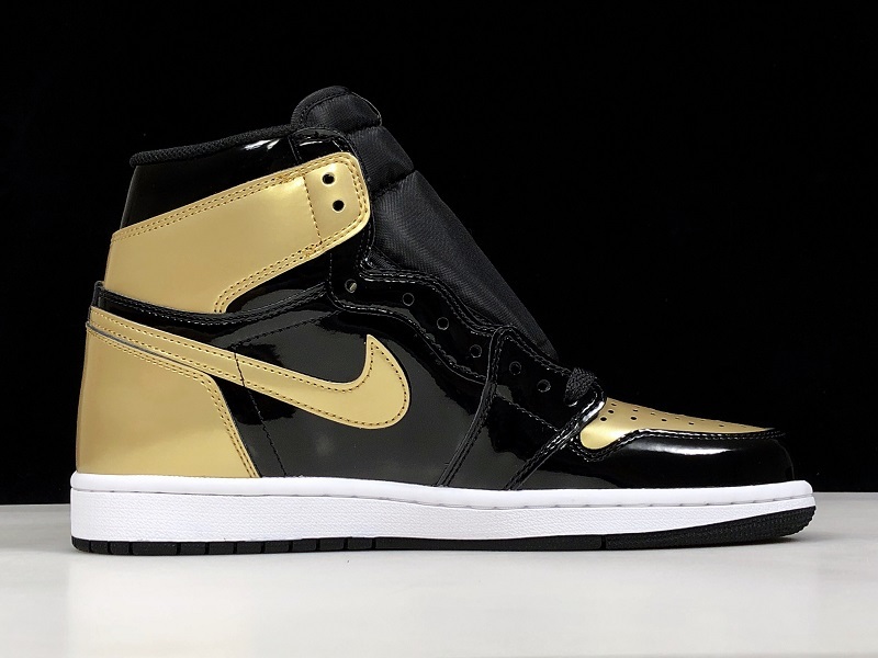 Air Jordan 1 Retro High NRG Patent Gold Toe 861428-007