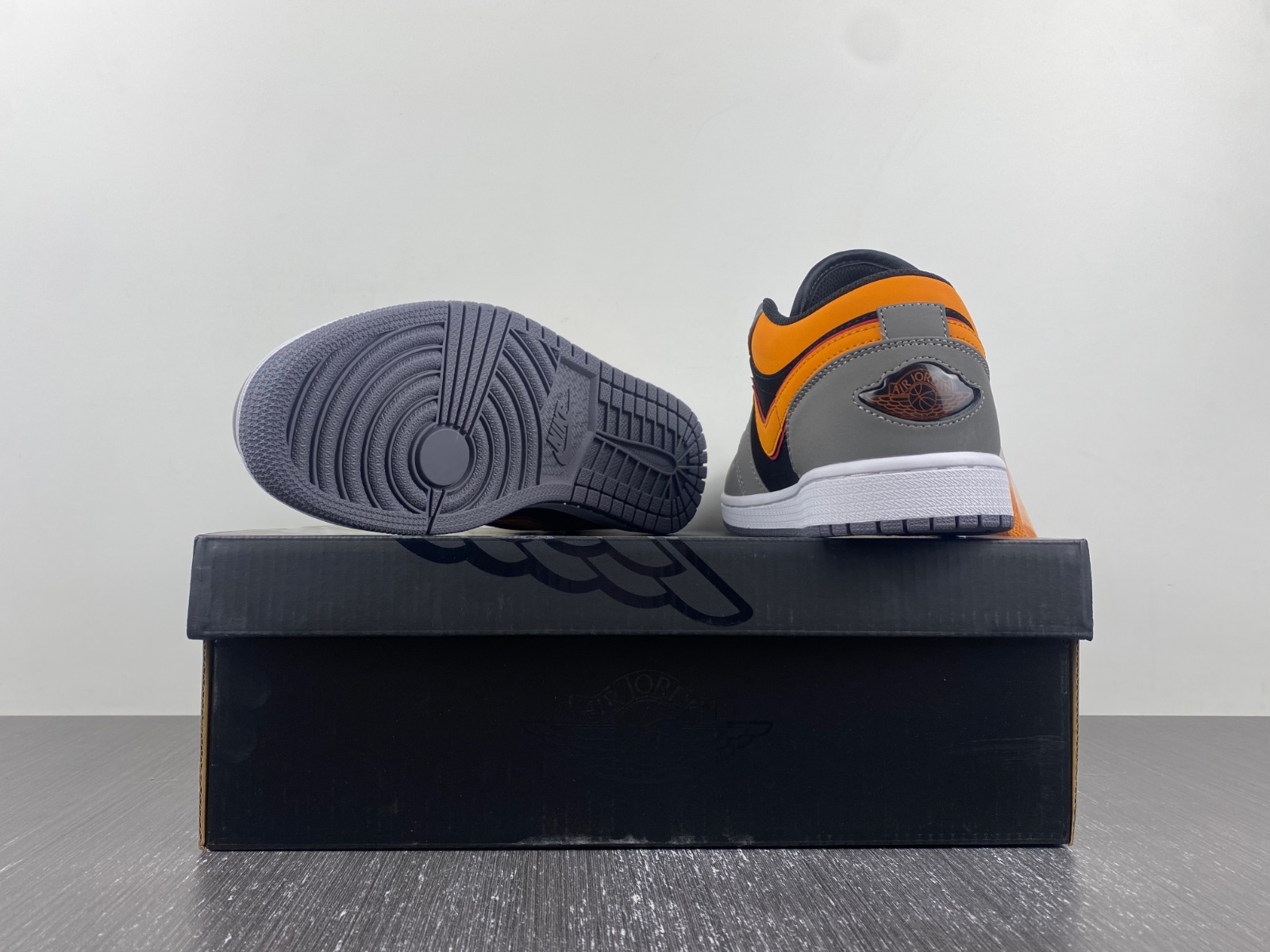 Air Jordan 1 Low Light Graphite Vivid Orange FN7308-008