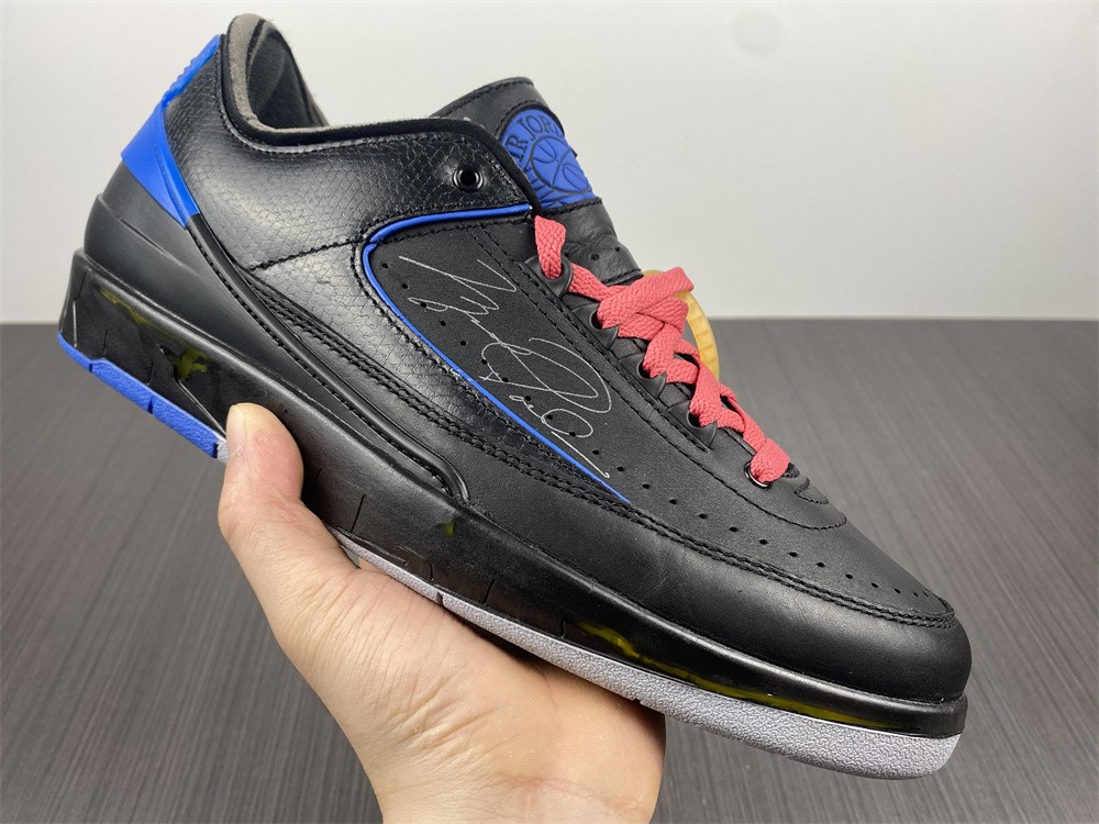 Off White Air Jordan 2 Black Blue DJ4375-004