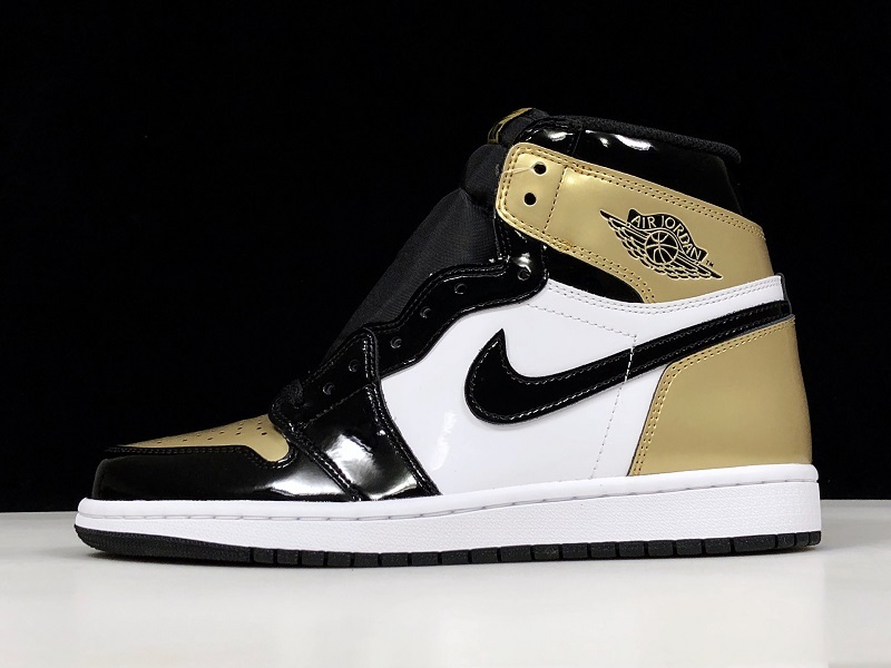 Air Jordan 1 Retro High NRG Patent Gold Toe 861428-007