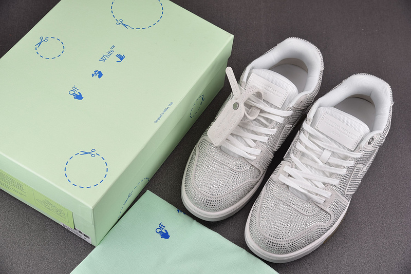 OFF-WHITE Out Of Office leather sneakers