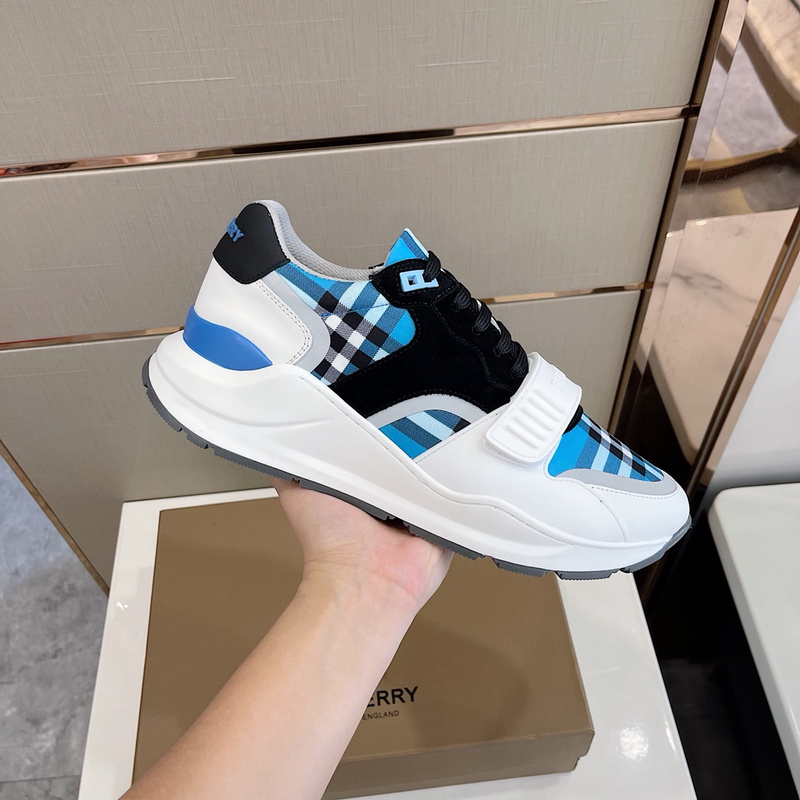 Burberry Vintage Check, Leather and Mesh Sneakers