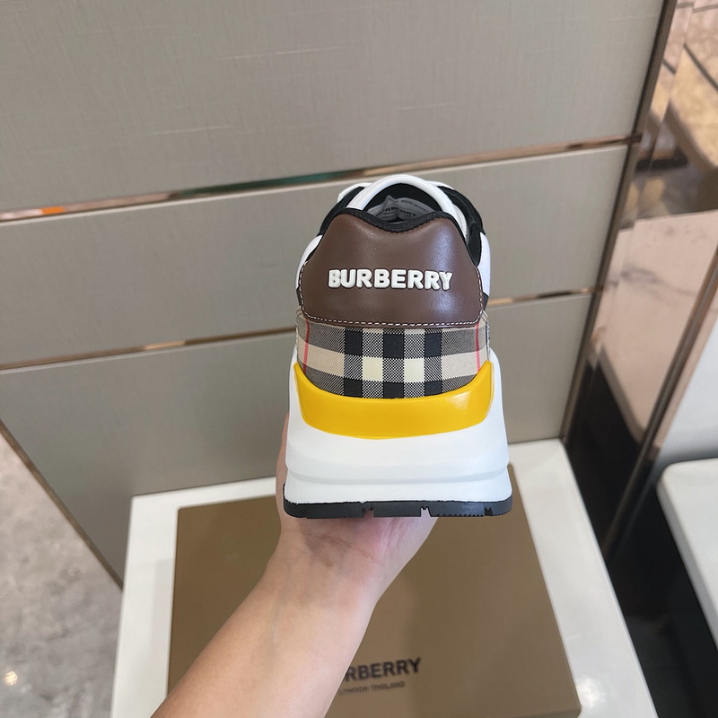 Burberry Vintage Check, Leather and Mesh Sneakers