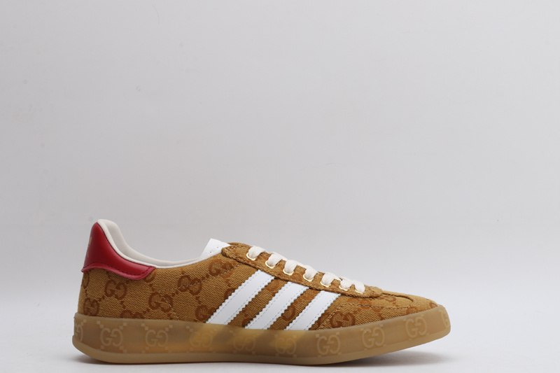 ADIDAS X GUCC1  Gazelle  Original GG Beige Brown
