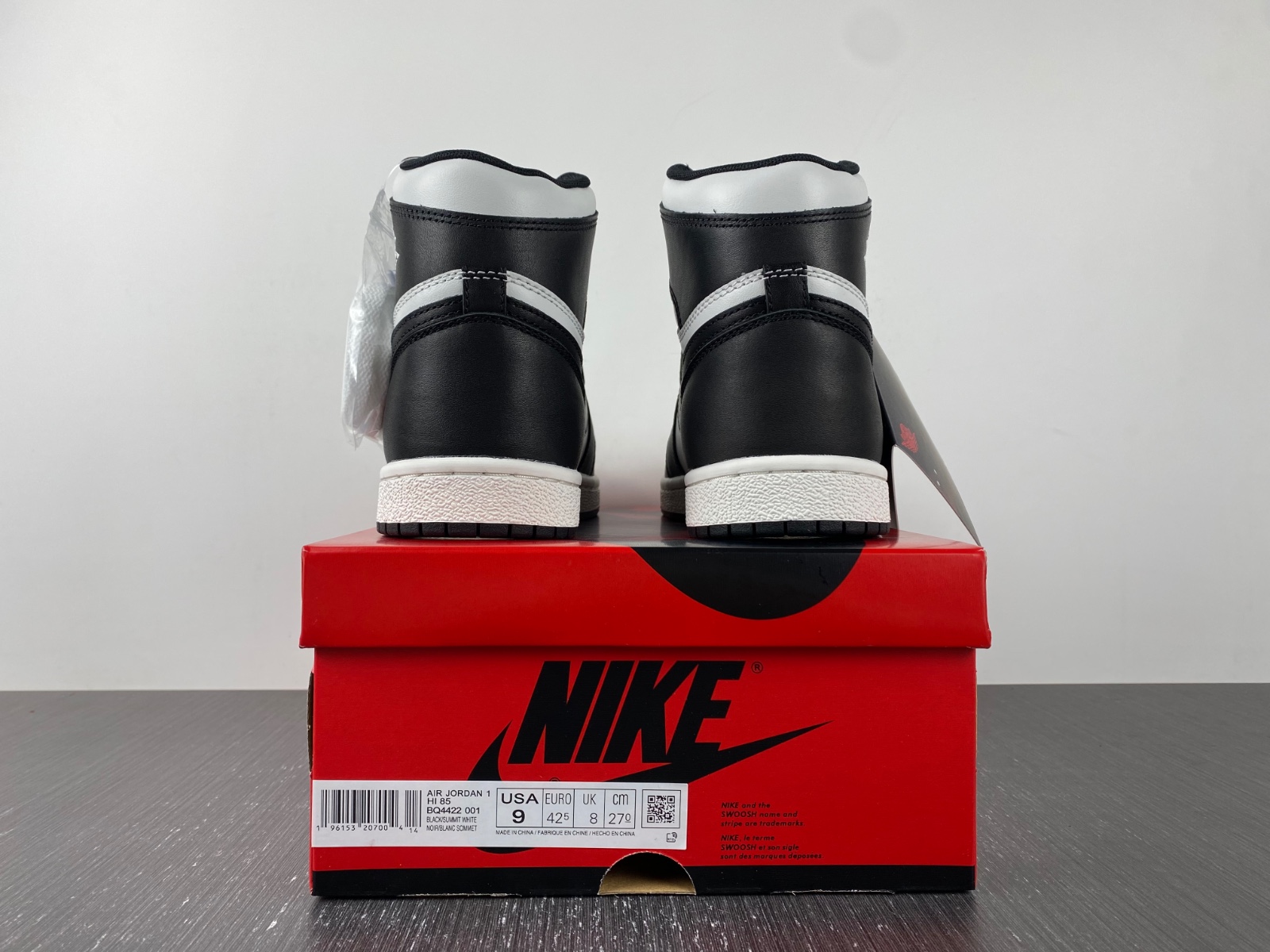 Air Jordan 1 High 85 Black White BQ4422-001