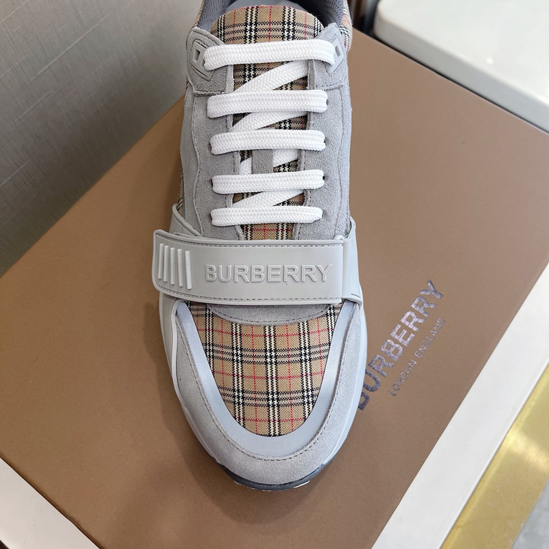 Burberry Vintage Check, Leather and Mesh Sneakers