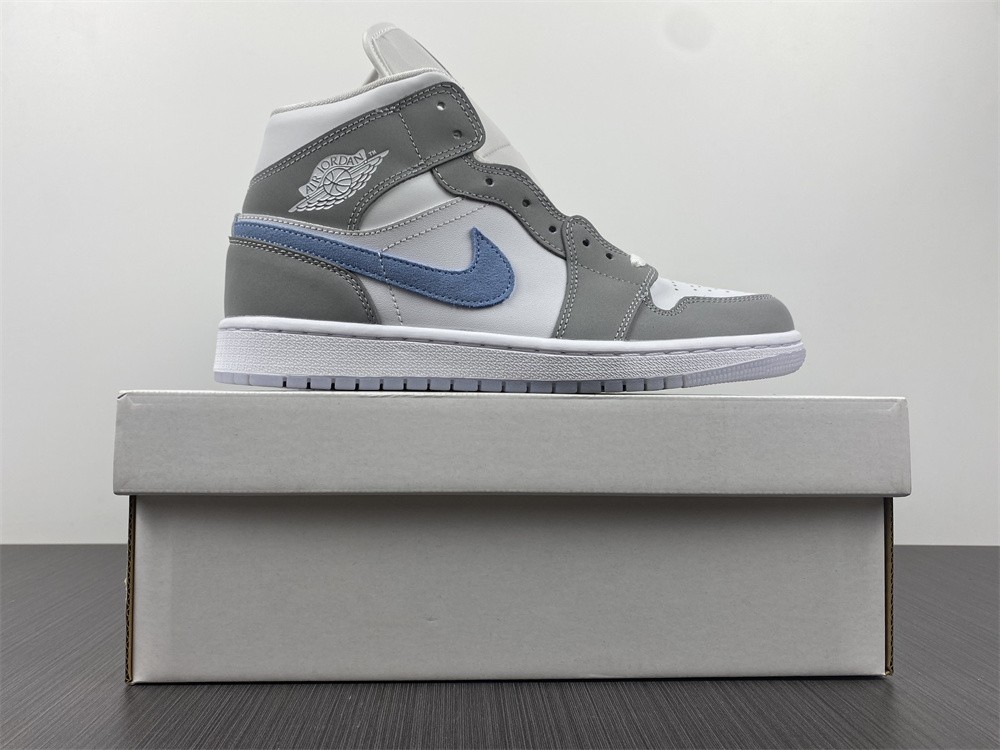 Air Jordan 1 Mid Wolf Grey Aluminum BQ6472-105