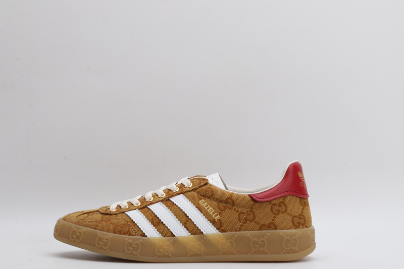 ADIDAS X GUCC1  Gazelle  Original GG Beige Brown