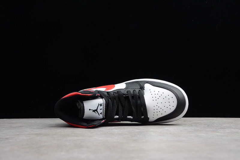 AIR JORDAN 1 BLACK WHITE GYM RED KID-555088-061