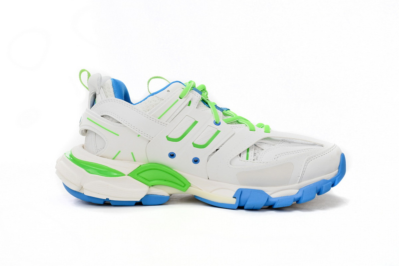 Balenciaga Tess S.Green, White, and Blue  542436 W2BC3 0285