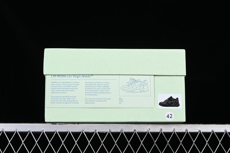 OFF-WHITE Out Of Office leather sneakers