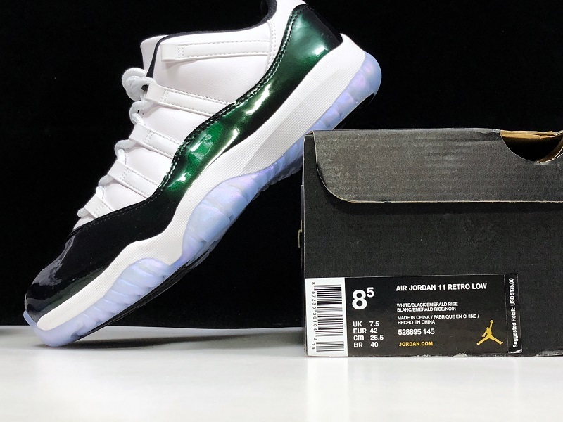 Air Jordan 11 Retro Low "Emerald, Easter" 528895-145