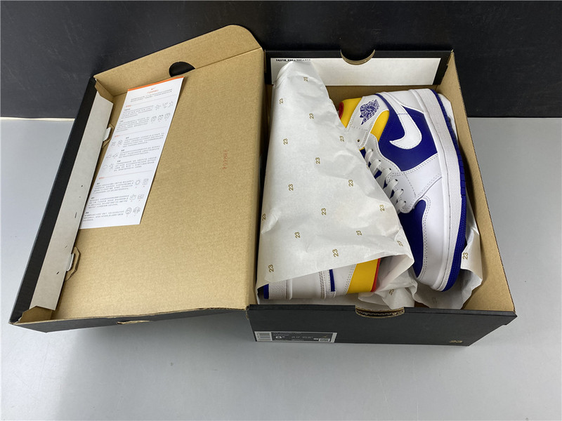 Air Jordan 1 Mid Royal Blue Laser Orange 554724-131