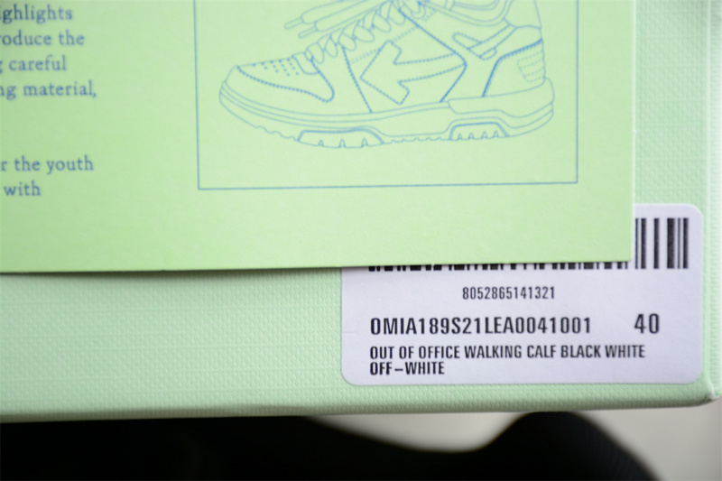 OFF-WHITE Out Of Office leather sneakers