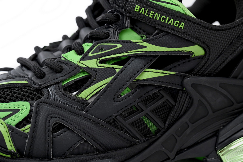 Balenciaga Track 2 Sneaker Black Green  568614 W2GN3 1086