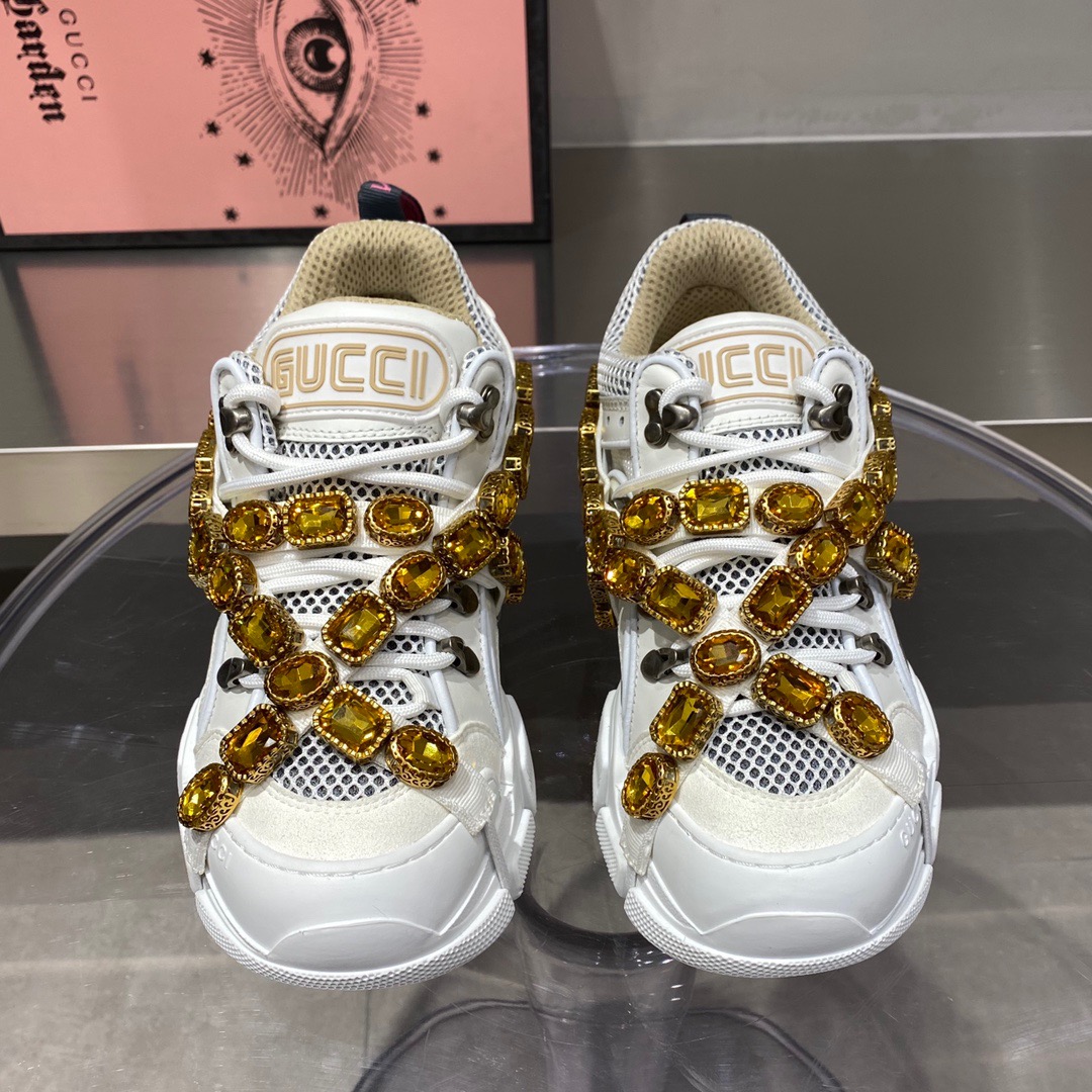 Gucc1 Journey Flashtrek Jewel Crystal Low Boot