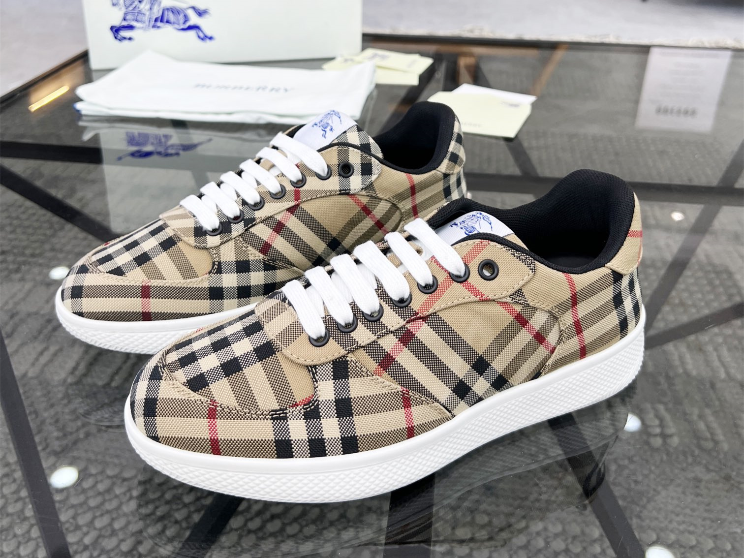 Burberry Check Terrace Sneakers