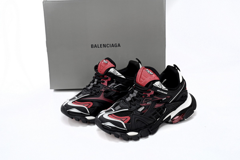 Balenciaga Track 2 Sneaker Military Black White Red 568614 W2GN3 6000