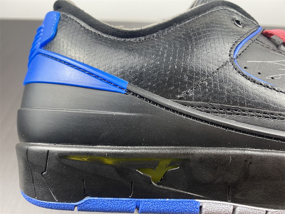 Off White Air Jordan 2 Black Blue DJ4375-004