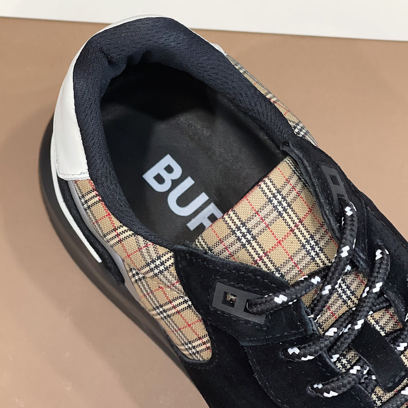Burberry Vintage Check, Leather and Mesh Sneakers
