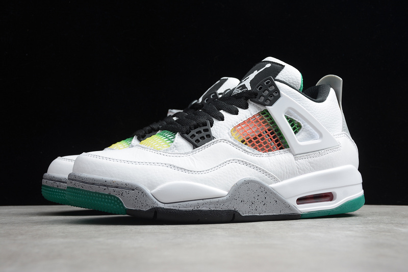 Air Jordan 4 Retro  "Rasta - Lucid Green" - AQ9129 100