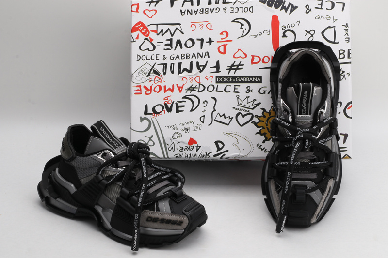 Mixed-material Space sneakers