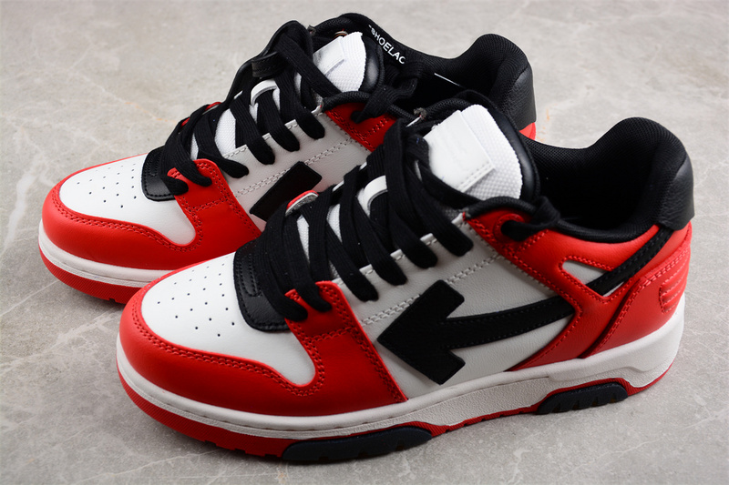 OFF-WHITE Out Of Office leather sneakers