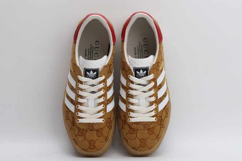 ADIDAS X GUCC1  Gazelle  Original GG Beige Brown