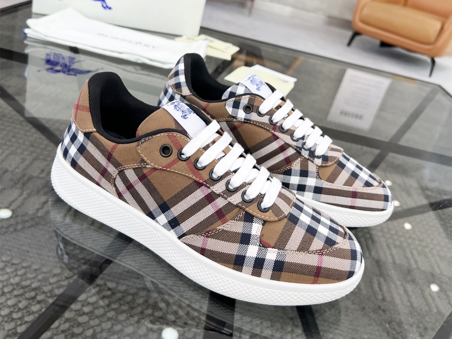 Burberry Check Terrace Sneakers