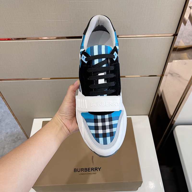 Burberry Vintage Check, Leather and Mesh Sneakers