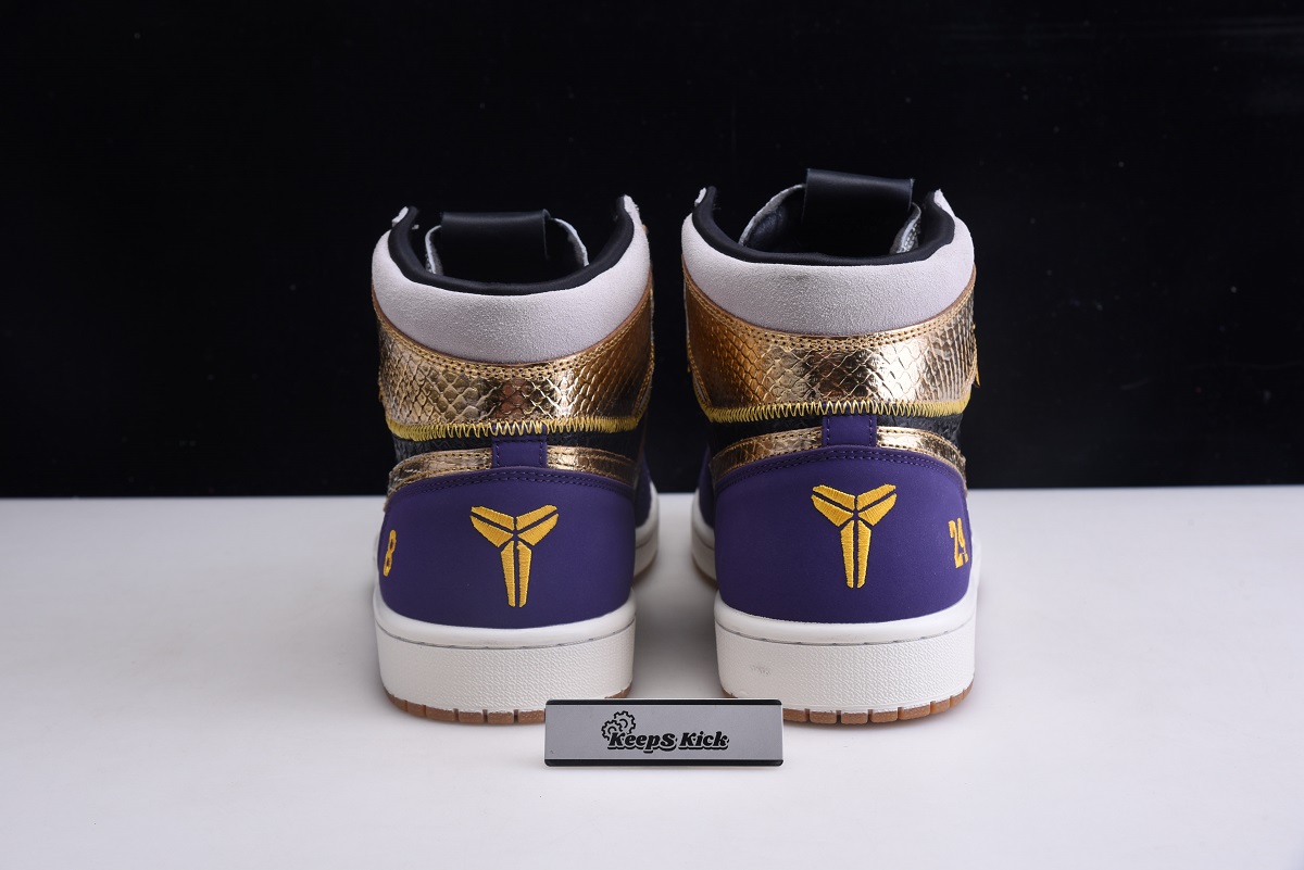 Air Jordan 1 High OG Black Purple Gold 555088-171