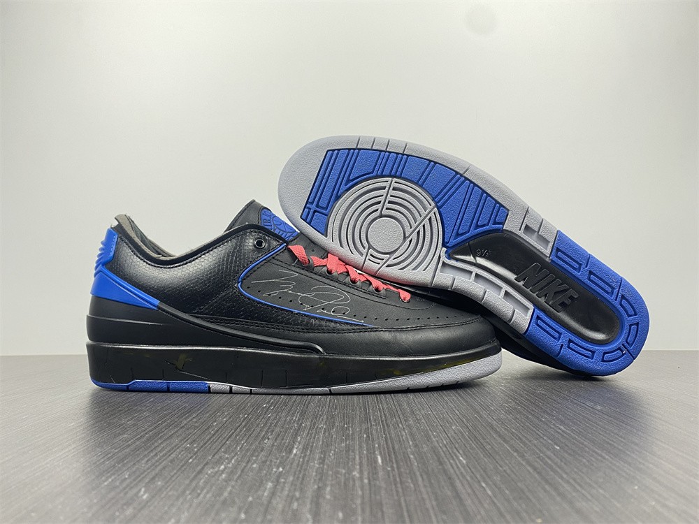 Off White Air Jordan 2 Black Blue DJ4375-004