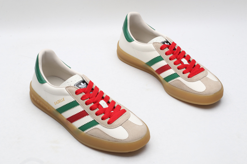 Adidas x Gucci Gazelle SneakerWhite Green Red