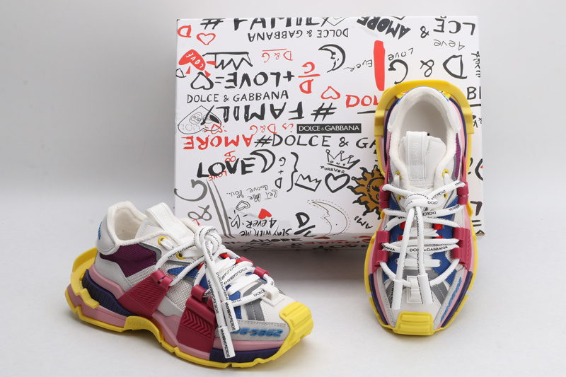 Mixed-material Space sneakers