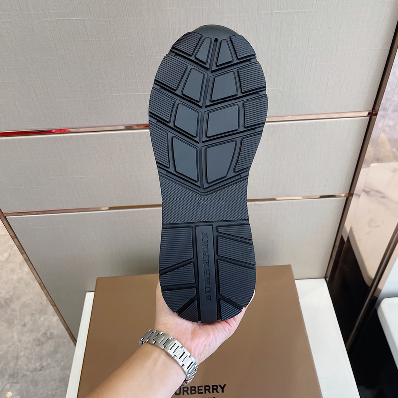 Burberry Vintage Check, Leather and Mesh Sneakers