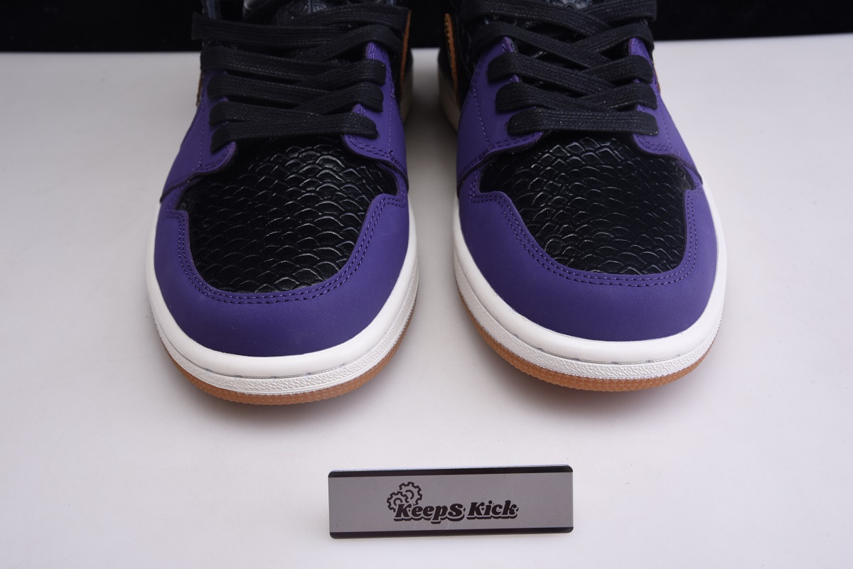 Air Jordan 1 High OG Black Purple Gold 555088-171