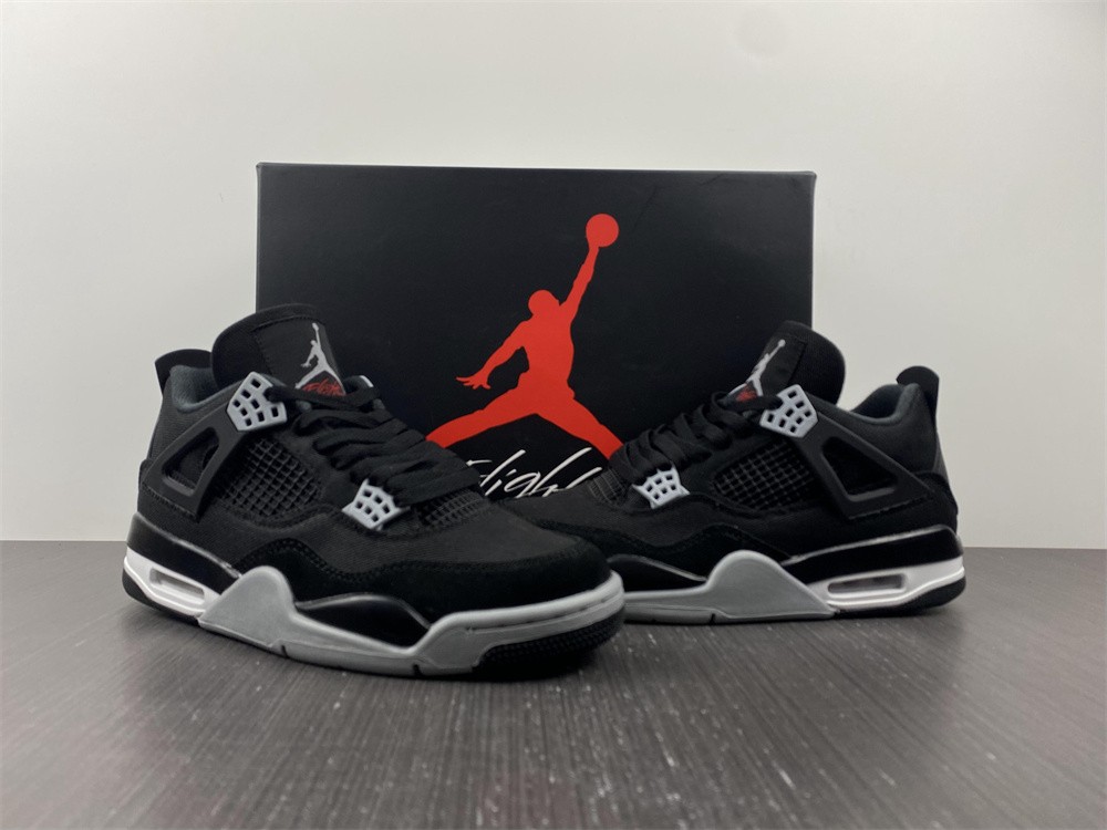 Air Jordan 4 "Black Canvas" DH7138-006