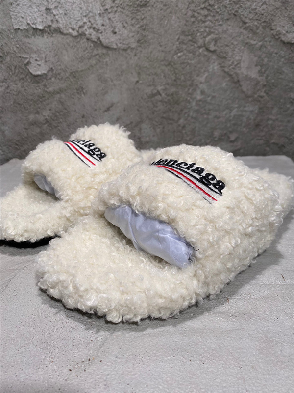 Balenciaga Furry Slides 