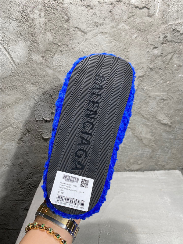 Balenciaga Furry Slides 