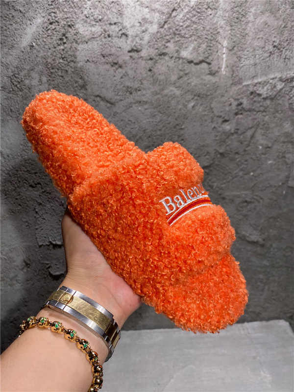 Balenciaga Furry Slides 
