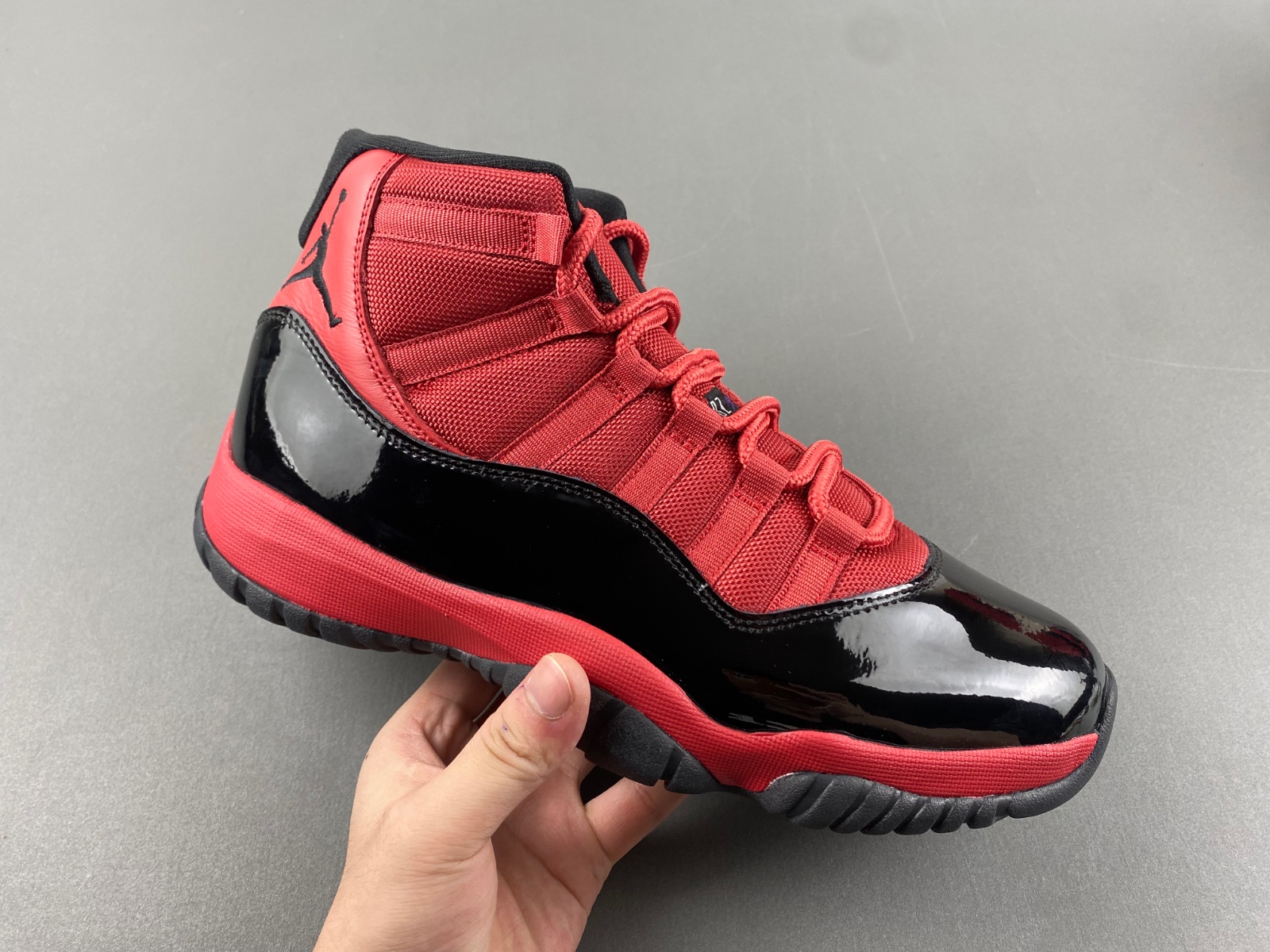 New Nike Air Jordan 11 red black Men’s Basketball shoes