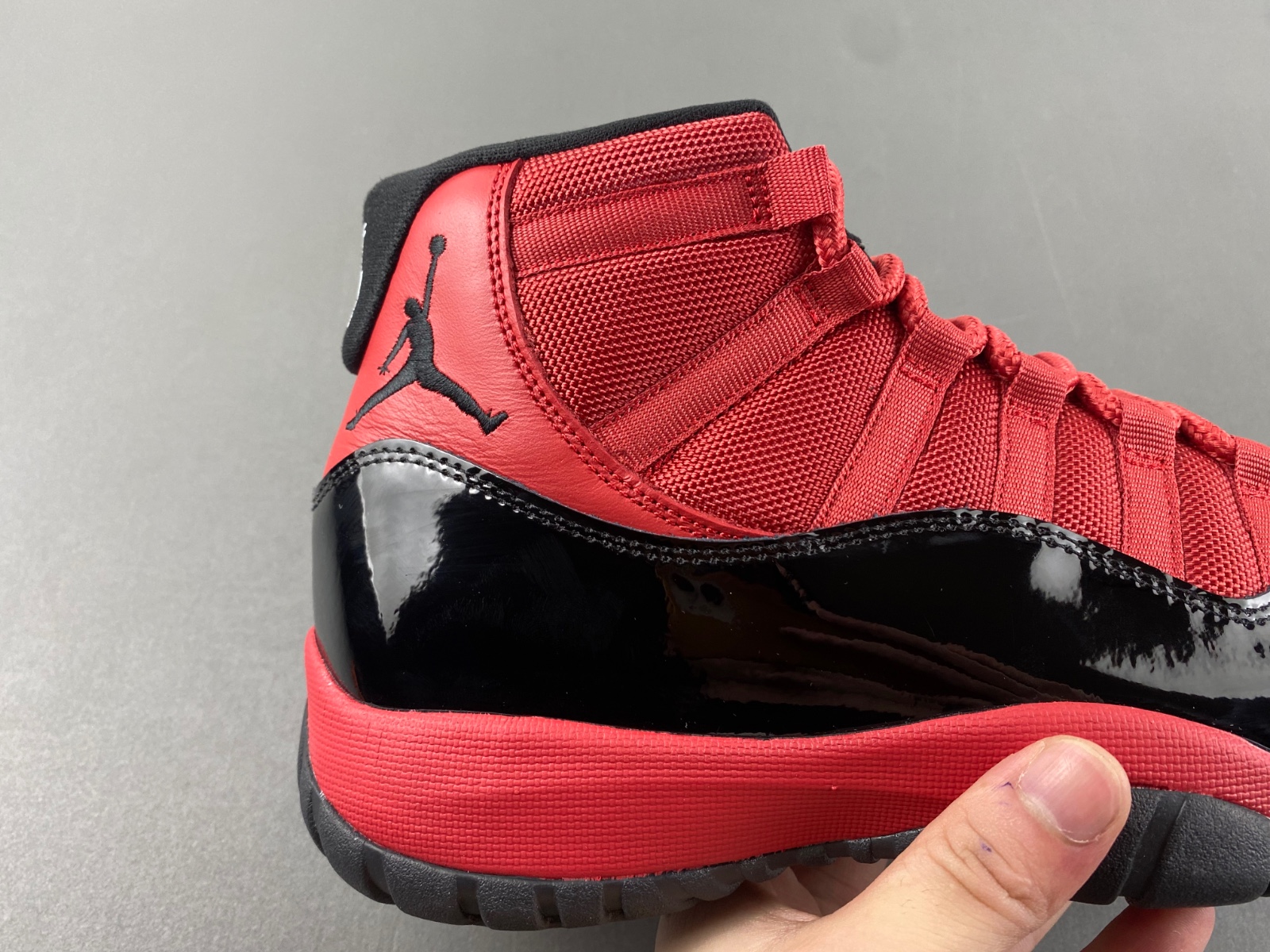 New Nike Air Jordan 11 red black Men’s Basketball shoes