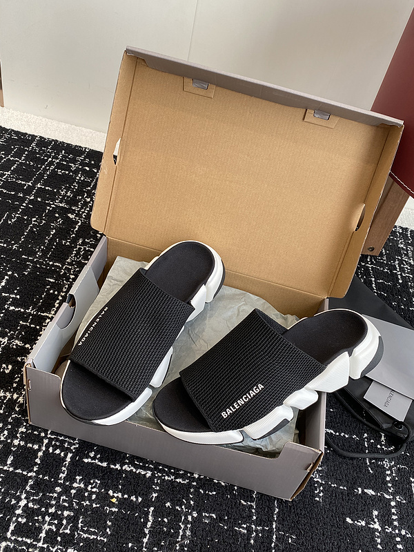 Balenciaga Speed 2.0 Recycled Knit Slide Sandals