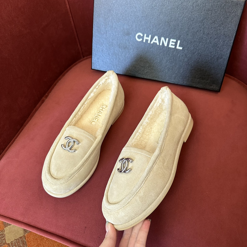 Chanel  Suede  loafers