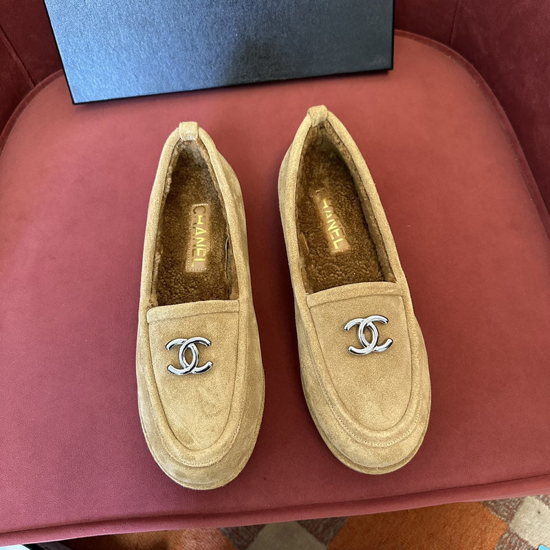 Chanel  Suede  loafers